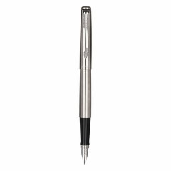 Набор PARKER "Jotter Stainless Steel GT": шариковая ручка синяя и перьевая ручка синяя, 2093258 - фото 3