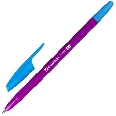 Ручки шариковые BRAUBERG "X-333 NEON MIX", НАБОР 8 ШТУК, СИНИЕ, узел 0,7 мм, линия 0,35 мм, 144536 - фото 6