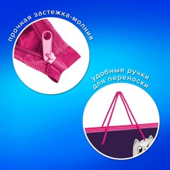Папка на молнии с ручками ПИФАГОР А4, 1 отделение, пластик, ручки-шнурок, "Cats greetings", 272111 Папка на молнии с ручками ПИФАГОР А4, 1 отделение, пластик, ручки-шнурок, "Cats greetings", 272111 - фото 8