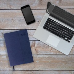 Ежедневник датированный 2026 А5 148х218 мм, GALANT "Magnetic", под кожу, клапан, синий, 117485 - фото 12