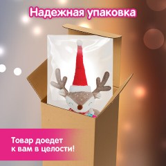 Украшение новогоднее интерьерное 40 см, дизайн: "Забавный оленёнок", полиэстер, ЗОЛОТАЯ СКАЗКА, 592509 - фото 12