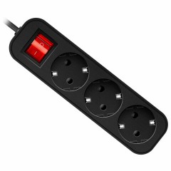 Удлинитель сетевой DEFENDER G330, 3 розетки, c заземлением, выключатель, 10А, длина 3 м, черный, 99334 Удлинитель сетевой DEFENDER G330, 3 розетки, c заземлением, выключатель, 10А, длина 3 м, черный, 99334 - фото 3