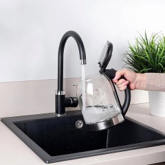 Чайник SCARLETT SC-EK27G10, 1,7 л, 1800 Вт, закрытый нагревательный элемент, стекло, черный Чайник SCARLETT SC-EK27G10, 1,7 л, 1800 Вт, закрытый нагревательный элемент, стекло, черный - фото 3