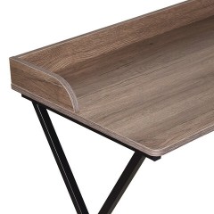 Стол на металлокаркасе BRABIX "LOFT CD-008", 900х500х780 мм, цвет морёный дуб, 641863 - фото 6