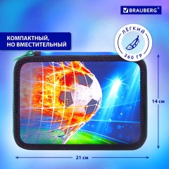 Пенал BRAUBERG, 2 отделения, полиэстер, 21х14 см, "Fire football", 270322 Пенал BRAUBERG, 2 отделения, полиэстер, 21х14 см, "Fire football", 270322 - фото 18