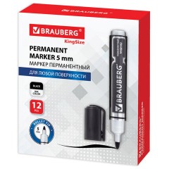 Маркер перманентный BRAUBERG "Neo", ЧЕРНЫЙ, круглый наконечник 5 мм, с клипом, 150480 Маркер перманентный BRAUBERG "Neo", ЧЕРНЫЙ, круглый наконечник 5 мм, с клипом, 150480 - фото 9