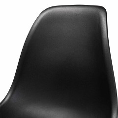 Стулья BRABIX "Eames CF-010", КОМПЛЕКТ 4 шт., пластик черный, опоры дерево/металл, 532631, 2033A - фото 7