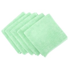 Салфетки VILEDA PROFESSIONAL "МикроТафф Плюс" КОМПЛЕКТ 5 шт., микрофибра, зеленый, 38х38 см, 174203 - фото 3