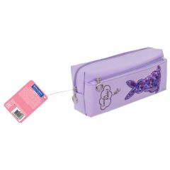 Пенал мягкий BRAUBERG, 2 отделения, полиэстер, "Bunny", фиолетовый, 20х7х9 см, 228989 - фото 7