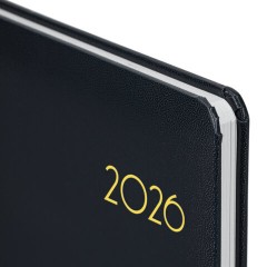 Еженедельник датированный 2026, А5, 145х215 мм, BRAUBERG "Select", балакрон, черный, 117182 - фото 4