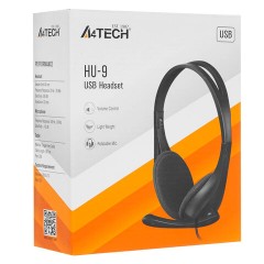 Наушники с микрофоном (гарнитура) A4TECH HU-9, проводные, 1.8 м, USB, черные, 1530266 Наушники с микрофоном (гарнитура) A4TECH HU-9, проводные, 1.8 м, USB, черные, 1530266 - фото 6