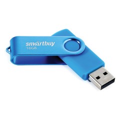 Флеш-диск 16 GB SMARTBUY Twist USB 2.0, синий, SB016GB2TWB - фото 3