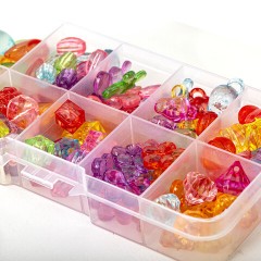 Набор для создания бижутерии и украшений BEADS SET, 200 элементов, 10 видов, прозрачные, BRAUBERG KIDS, 664694 Набор для создания бижутерии и украшений BEADS SET, 200 элементов, 10 видов, прозрачные, BRAUBERG KIDS, 664694 - фото 5