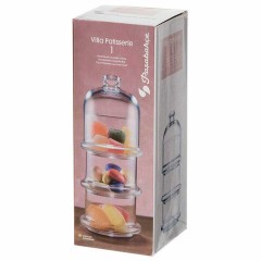 Менажница этажерка с крышкой, 3 емкости, высота 222 мм, стекло, PASABAHCE "VILLA PATISSERIE", фирменная подарочная упаковка, 96986 Менажница этажерка с крышкой, 3 емкости, высота 222 мм, стекло, PASABAHCE "VILLA PATISSERIE", фирменная подарочная упаковка, 96986 - фото 5