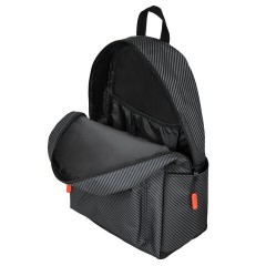 Рюкзак BRAUBERG ENERGETIC универсальный, эргономичный, "Recycle", черный\серый, 43х30х16 см, 270796 Рюкзак BRAUBERG ENERGETIC универсальный, эргономичный, "Recycle", черный\серый, 43х30х16 см, 270796 - фото 4