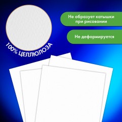 Бумага для акварели БОЛЬШАЯ А3 в папке, 20 листов, 200 г/м2, среднее зерно, BRAUBERG ART CLASSIC, 116352 - фото 4