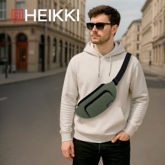Сумка на пояс HEIKKI RIO (ХЕЙКИ), карман, регулируемый ремень, хаки, 30х12x10 см, 272616 - фото 12