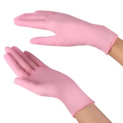 Перчатки нитриловые смотровые SFM Supersoft PINK, Германия, 100 пар (200 шт.), размер S (малый), розовые Перчатки нитриловые смотровые SFM Supersoft PINK, Германия, 100 пар (200 шт.), размер S (малый), розовые - фото 3