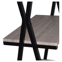 Стол на металлокаркасе BRABIX "LOFT CD-004", 1200х535х1110 мм, 3 полки, цвет дуб антик, 641219 - фото 8