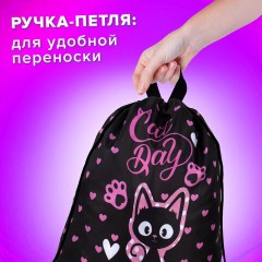Мешок для обуви BRAUBERG KIDS, с петлей, 42х34 см, "Amazed cat", 271629 Мешок для обуви BRAUBERG KIDS, с петлей, 42х34 см, "Amazed cat", 271629 - фото 9