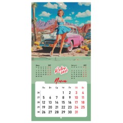 Календарь настенный перекидной 2027 г., BRAUBERG, 12 листов, 28,5х57 см, "Pin up", 118421 - фото 12