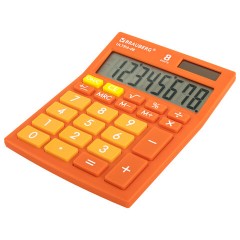 Калькулятор настольный BRAUBERG ULTRA-08-RG, КОМПАКТНЫЙ (154x115 мм), 8 разрядов, двойное питание, ОРАНЖЕВЫЙ, 250511 Калькулятор настольный BRAUBERG ULTRA-08-RG, КОМПАКТНЫЙ (154x115 мм), 8 разрядов, двойное питание, ОРАНЖЕВЫЙ, 250511 - фото 12