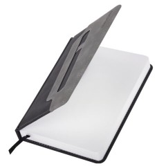 Ежедневник датированный 2026, А5, 138x213 мм, BRAUBERG "Assistant", под кожу, держатель, черный, 117376 - фото 4