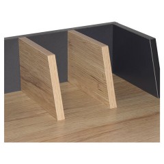 Стол на металлокаркасе BRABIX "LOFT CD-007", 800х500х840 мм, органайзер, комбинированный, 641227 - фото 5