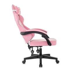 Кресло компьютерное BRABIX "Shooter GM-123", 2 подушки, ткань, розовое/серое, 533213 - фото 7