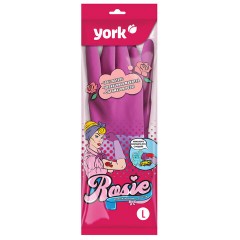 Перчатки МНОГОРАЗОВЫЕ резиновые YORK "Роза", хлопчатобумажное напыление, ПРОЧНЫЕ, размер L (большой), розовые, вес 75 г, 92680 Перчатки МНОГОРАЗОВЫЕ резиновые YORK "Роза", хлопчатобумажное напыление, ПРОЧНЫЕ, размер L (большой), розовые, вес 75 г, 92680 - фото 3