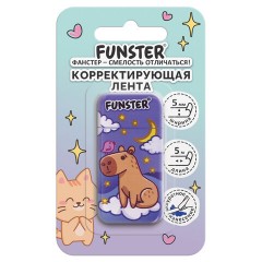 Корректирующая лента FUNSTER (ФАНСТЕР) "КАПИБАРЫ", 5 мм х 5 м, корпус ассорти, блистер, 273020 - фото 12