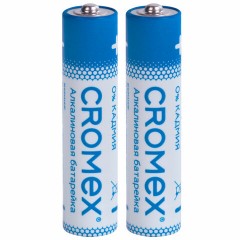 Батарейки алкалиновые "мизинчиковые" КОМПЛЕКТ 2 шт., CROMEX Alkaline, AAA (LR03, 24А), блистер, 457129 Батарейки алкалиновые "мизинчиковые" КОМПЛЕКТ 2 шт., CROMEX Alkaline, AAA (LR03, 24А), блистер, 457129 - фото 3