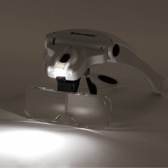 Лупа налобная с LED-ПОДСВЕТКОЙ, 5 сменных линз 95х33 мм, увеличение 1,0 - 3,5, BRAUBERG, 455929 Лупа налобная с LED-ПОДСВЕТКОЙ, 5 сменных линз 95х33 мм, увеличение 1,0 - 3,5, BRAUBERG, 455929 - фото 7