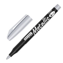 Маркеры для декорирования и рисования ЗОЛОТО и СЕРЕБРО, METALLIC MARKER, линия письма 1-2 мм, BRAUBERG, 152655 - фото 2