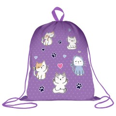 Мешок для обуви BRAUBERG KIDS, с петлей, 42х34 см, "Playing kittens", 272413