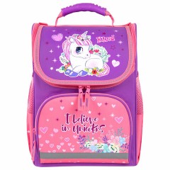 Ранец ПИФАГОР BASIC, 1 отделение, 3 кармана, эргономичная спинка, "Happy unicorn", 35х28х18 см, 271372 Ранец ПИФАГОР BASIC, 1 отделение, 3 кармана, эргономичная спинка, "Happy unicorn", 35х28х18 см, 271372 - фото 3