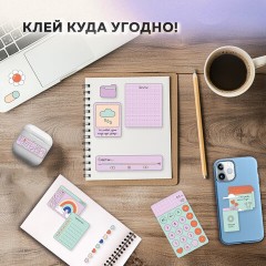 Стикербук для скрапбукинга А5, 6 листов, 150 цветных стикеров, на скрепке, BRAUBERG, "Bullet Journal", 666052 - фото 6