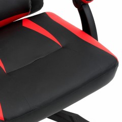 Кресло компьютерное CROMEX "Start GM-105", две подушки, экокожа, черное/красное, 532957 - фото 15