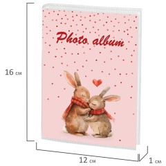 Фотоальбом BRAUBERG "Cute love" на 36 фото 10х15 см, мягкая обложка, 391432 - фото 7