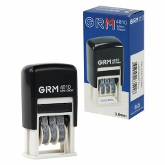 Датер-мини месяц цифрами, оттиск 20х3,8 мм синий, GRM 4810 BANK, 124131001 - фото 3