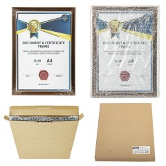 Рамка 21х30 см небьющаяся, багет 15 мм, пластик, BRAUBERG "Respect", бронзовая, 391270 - фото 10