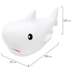Ночник силиконовый LED "Акула" 190x91x103 мм, белый свет/RGB, таймер, USB, аккумулятор 1200 мАч, DASWERK (ДАСВЕРК), 238940 - фото 6