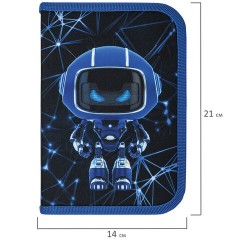 Пенал BRAUBERG, 1 отделение, полиэстер, 21х14 см, "Evil robot", 272328 Пенал BRAUBERG, 1 отделение, полиэстер, 21х14 см, "Evil robot", 272328 - фото 6