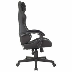 Кресло компьютерное BRABIX "Striker GM-121", синхромеханизм, 2 подушки, экокожа/велюр, черное, 532962 Кресло компьютерное BRABIX "Striker GM-121", синхромеханизм, 2 подушки, экокожа/велюр, черное, 532962 - фото 3