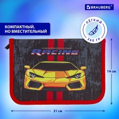 Пенал BRAUBERG с наполнением, 1 отделение, 1 откидная планка, 24 предмета, 21х14 см, "Yellow car", 229292 Пенал BRAUBERG с наполнением, 1 отделение, 1 откидная планка, 24 предмета, 21х14 см, "Yellow car", 229292 - фото 19