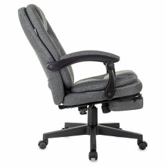 Кресло офисное CH-868MSG-BF, синхромеханизм, вибромодуль, подставка для ног, ткань, серое, 1998751 - фото 7