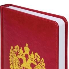 Ежедневник датированный 2026 А5 138х213 мм, BRAUBERG "State", под кожу, красный, 117414 - фото 4