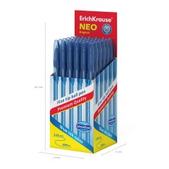 Ручка шариковая ERICH KRAUSE "Neo Stick Original", СИНЯЯ, узел 0,7 мм, линия письма 0,26 мм, 46515 - фото 3