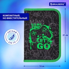 Пенал BRAUBERG, 1 отделение, 2 откидные планки, полиэстер, 21х14 см, "Game time", 272321 Пенал BRAUBERG, 1 отделение, 2 откидные планки, полиэстер, 21х14 см, "Game time", 272321 - фото 14