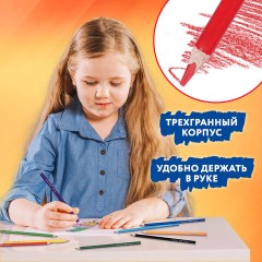 Карандаши цветные BRAUBERG PREMIUM 12 цветов + 1 чернографитный карандаш, трехгранные, грифель 3 мм, 181936 Карандаши цветные BRAUBERG PREMIUM 12 цветов + 1 чернографитный карандаш, трехгранные, грифель 3 мм, 181936 - фото 9